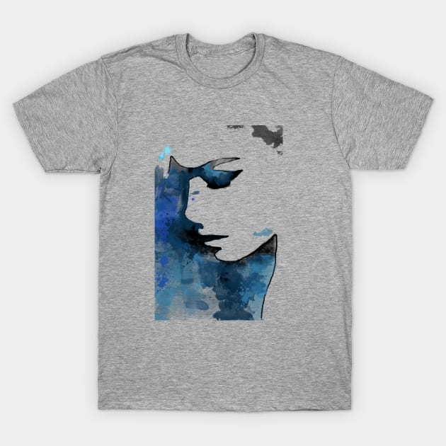 Watercolour Face T-Shirt by AMDesigns